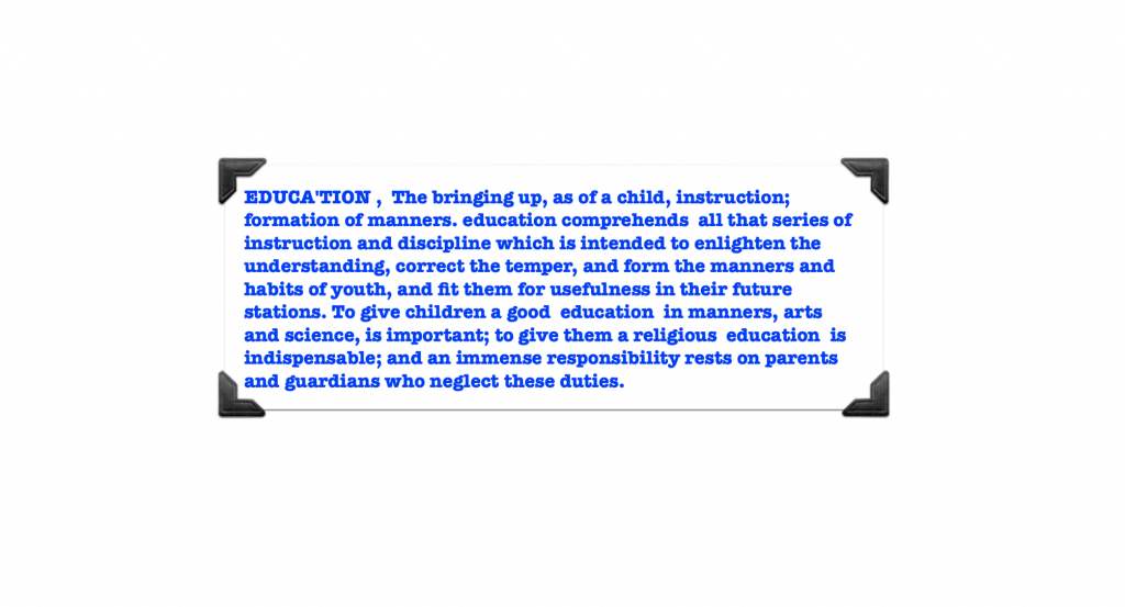 The Nature of Education